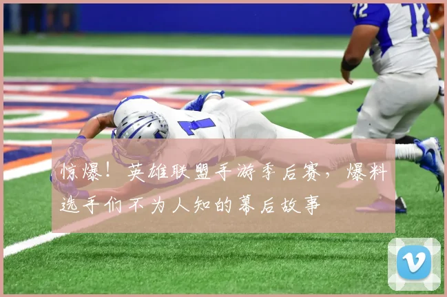 惊爆!英雄联盟手游季后赛,爆料选手们不为人知的幕后故事